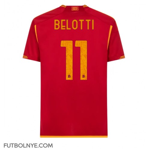 Camiseta AS Roma Andrea Belotti #11 Primera Equipación 2023-24 manga corta